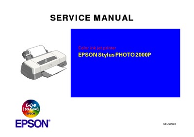 Epson Stylus Photo 2000P service Manual