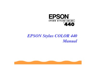 Epson Stylus 440 Manual