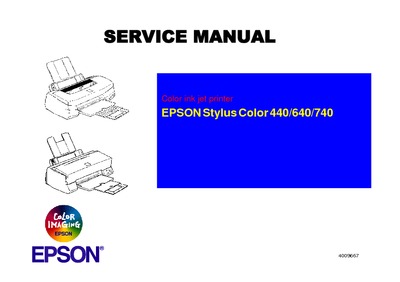 Epson Stylus Color 440 - 640- 740 Service Manual