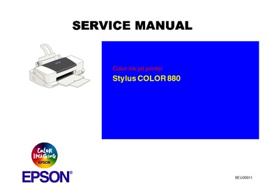 Epson Stylus Color 880 Service Manual