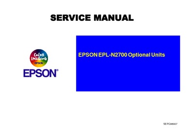 Epson EPL-N2700 Optional Units Service Manual