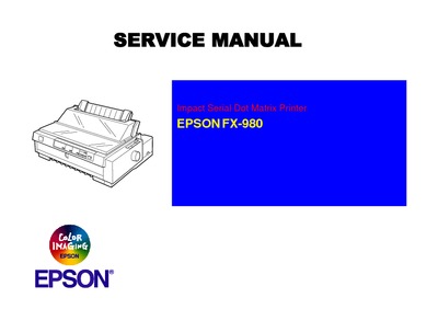 Epson FX-980 Service Manual
