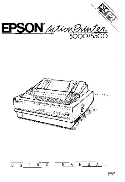 Epson ActionPrinter 5000 Manual