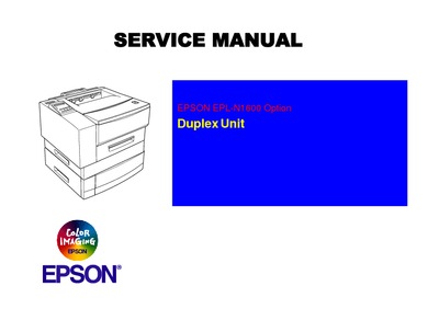 Epson EPL-N1600 Duplex Unit Service Manual