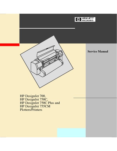 HP DeskJet 70-75-755 Service Manual