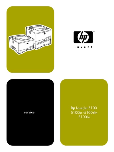 HP LaserJet 5100 Service Manual
