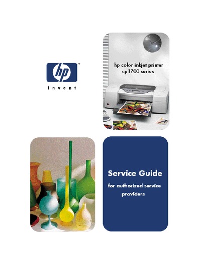 HP Color InkJet 1700 Service Manual