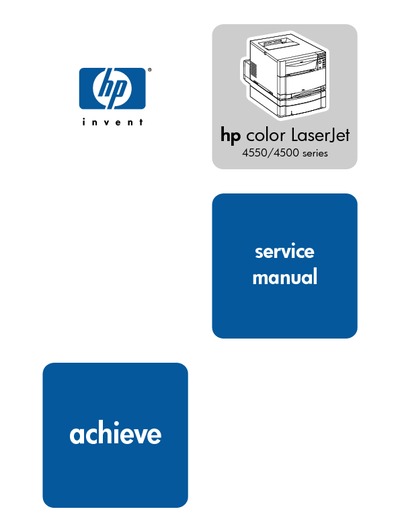 HP LaserJet 4550 - 4500 Color Service Manual