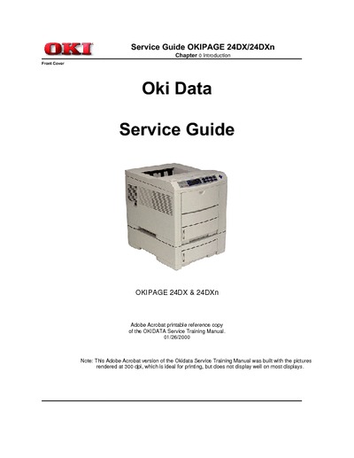Okidata Okipage 24DX(n) Service Manual