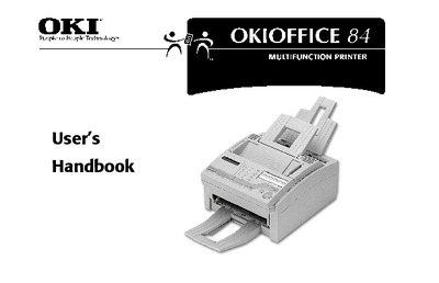 Okidata OKIOFFICE 84 MFP User's Handbook
