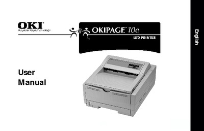 Okidata OKIPAGE 10e User Manual
