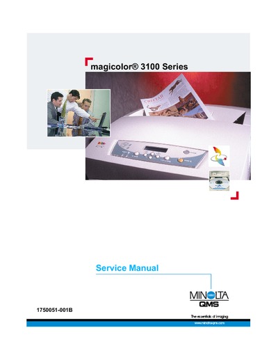 Konica Minolta QMS magicolor 3100 Service Manual