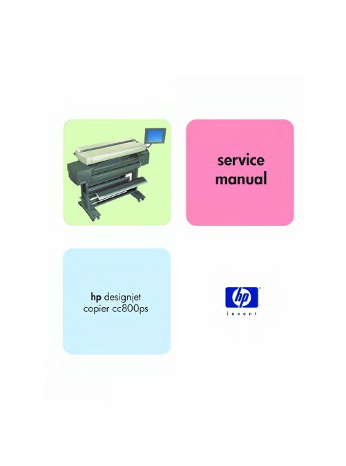 HP DesignJet Copier cc800PS Service Manual