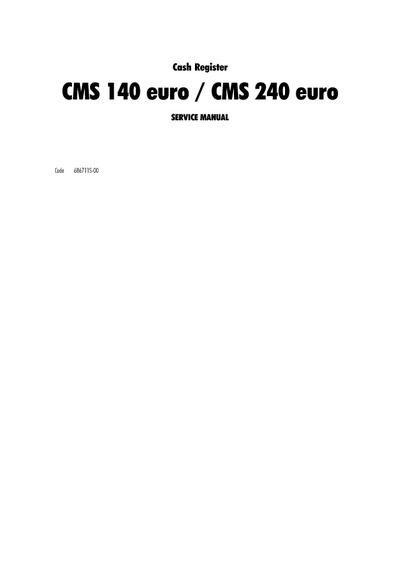 CMS 140-240 euro (686711S-00) Service Manual