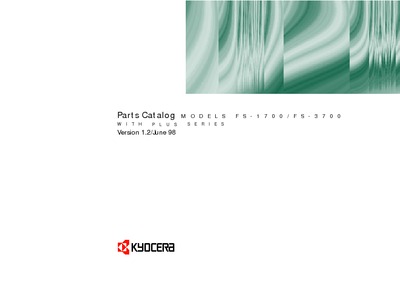 Kyocera 1737 Plus Parts Manual