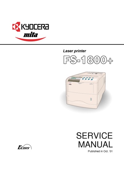 Kyocera FS-1800 Plus Service Manual