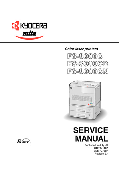Kyocera FS-8000 Service Manual