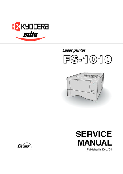 Kyocera FS--1010 Service Manual