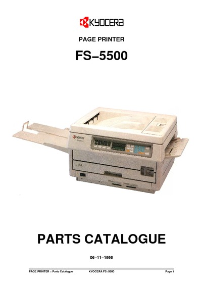 Kyocera FS-5500 Parts Manual