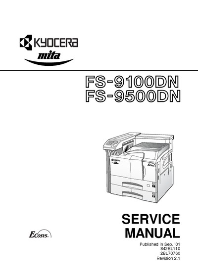 Kyocera 9100 9500 Service Manual