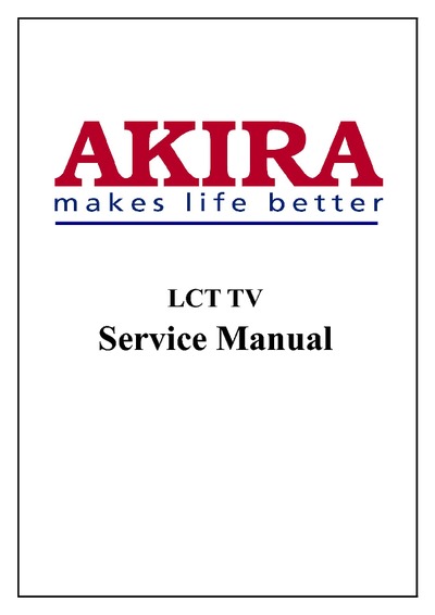 AKIRA LCT-32CHSTP, Chassis:LS08 LCD Service Manual