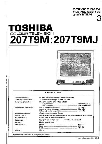 Toshiba 207T9MJ
