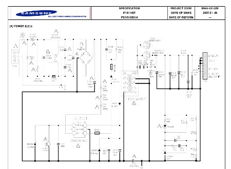 Samsung Power Board Circuit BN44-00152B