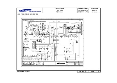 Samsung Power Board Circuit BN44-00199A