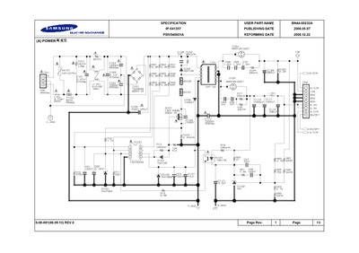 Samsung Power Board Circuit BN44-00232A