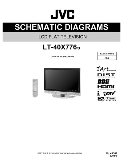 JVC LT-40X776-S, Chassis:FL2 - LCD-TFT TV Service Manual