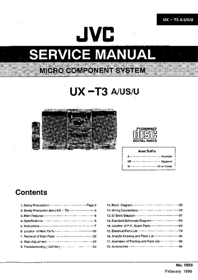 JVC UX-T3 /A/US/U