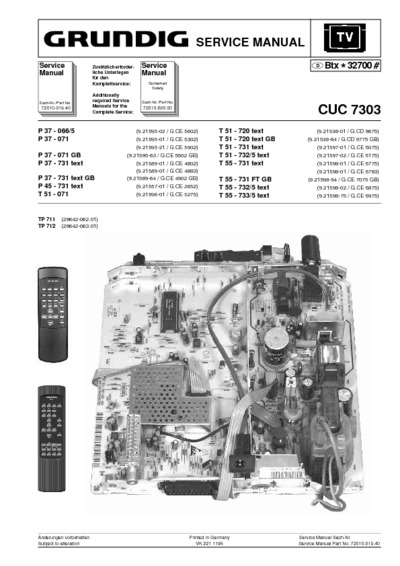 Grundig P37 - CUC7303