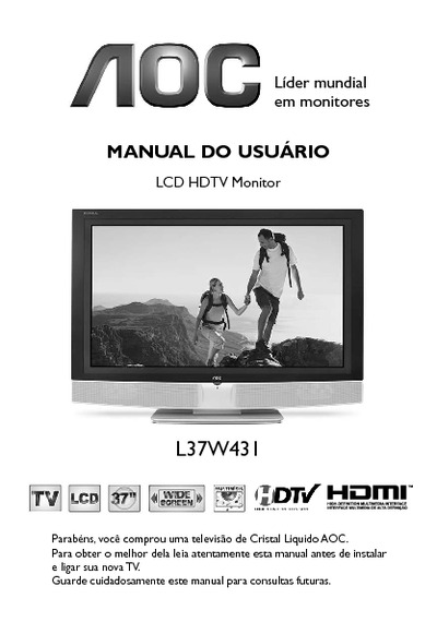 AOC LCD TV L37W431