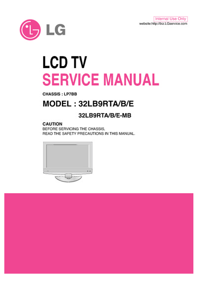 TV LCD LG 32LB9RTA