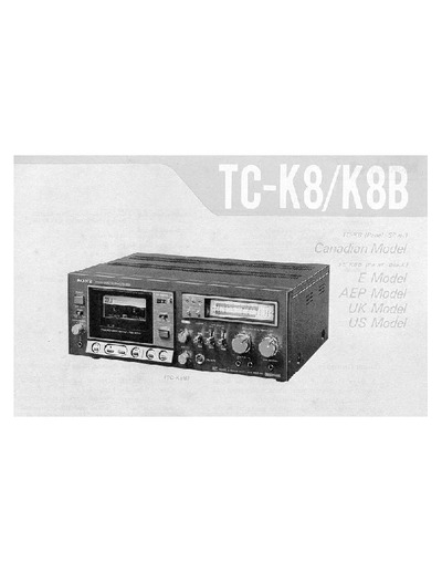 Sony TC-K8/TC-K8B