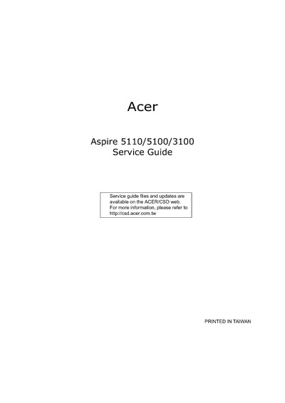Acer Aspire -5110-5100-3100