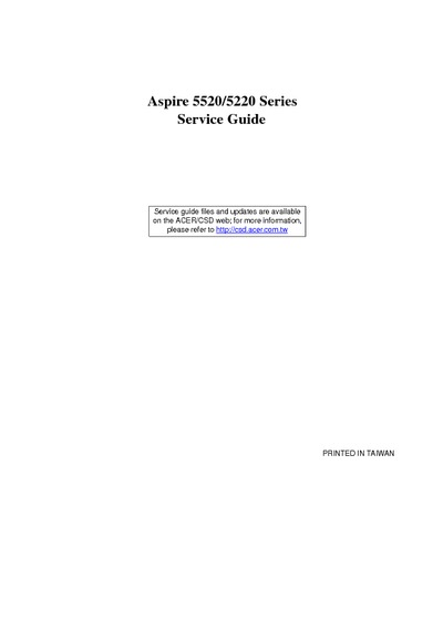 Acer Aspire -5520-5220-Series