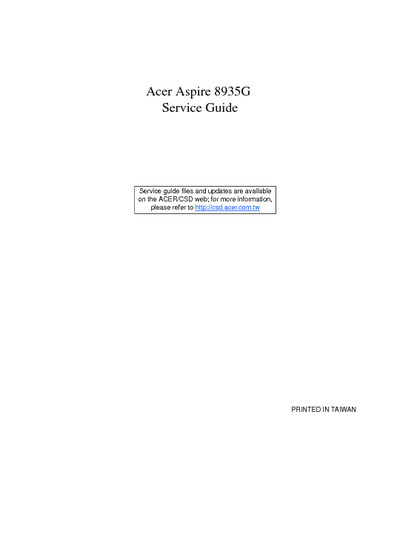 Acer Aspire -8935G