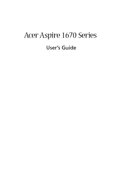 Acer Aspire AS1670
