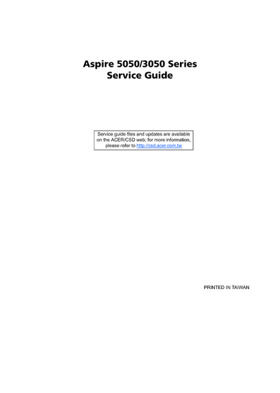Acer Aspire -5050-3050-Series
