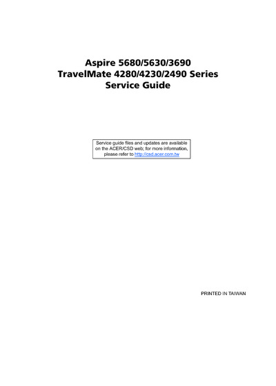 Acer Aspire -5680-5630-3690-TravelMate-4280-4230-2490
