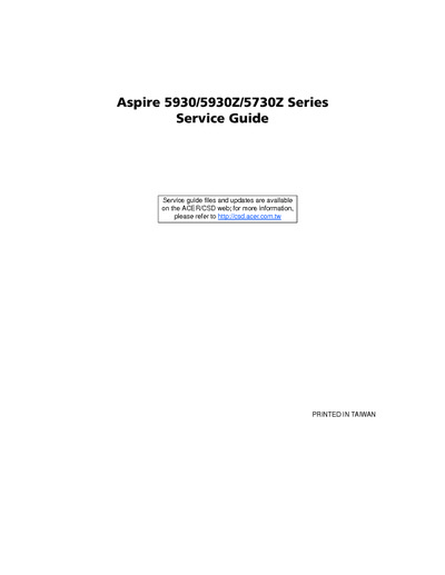 Acer Aspire -5930-5930Z-5730Z-Series