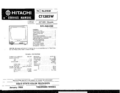 Hitachi CT1385W