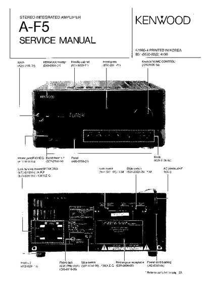 Kenwood, A-F5 -amplificador