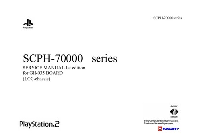 Sony SCP H-70000 Service Manual
