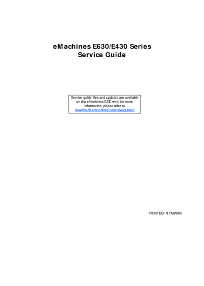 Acer eMachines E630-E430