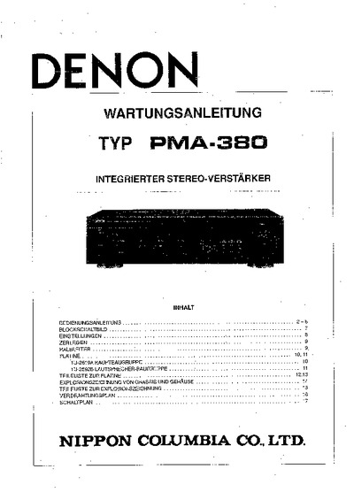 DENON PMA-380 DE audio