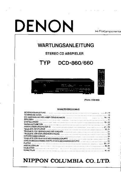 DENON DCD 660  DCD 860 audio