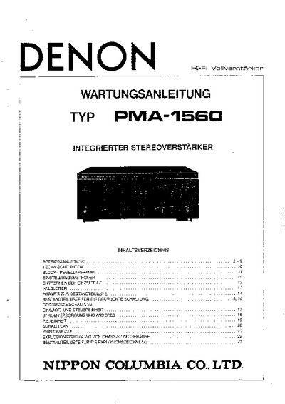 Denon PMA-1560 audio