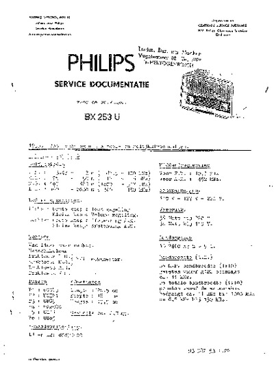 Philips BX253U (1955)